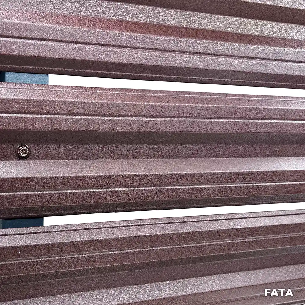 RAL 8017 Dublu mat Maro Ciocolata dublu 0.50 mm fata 2 model simetric