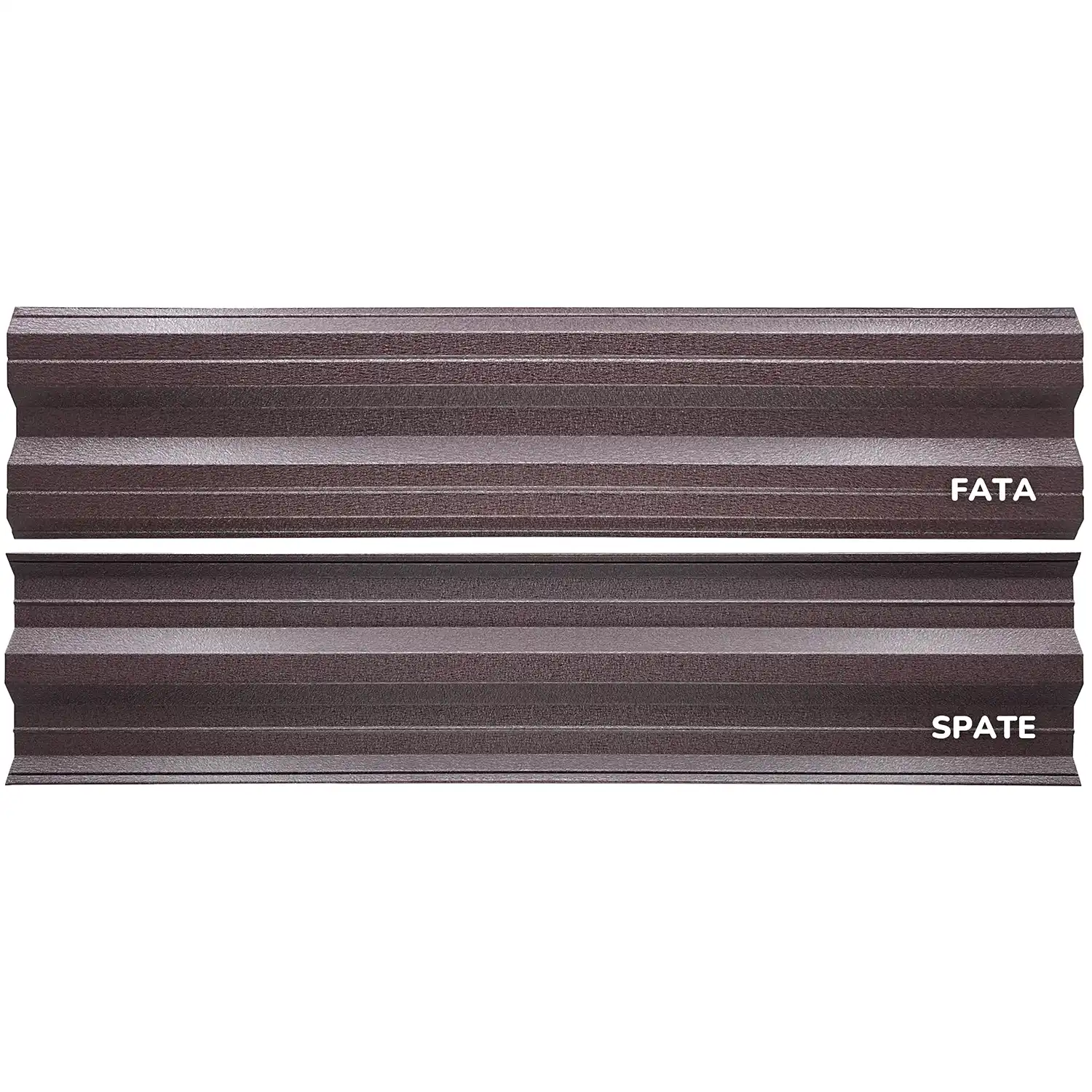 RAL 8017 Dublu mat Maro Ciocolata dublu 0.50 mm fata spate model simetric